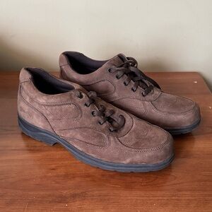 Lands' End Men's Dark Brown Suede Sneakers